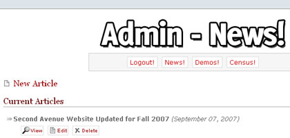 Second Avenue Software: Custom CMS